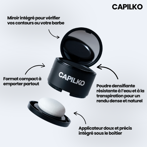 Poudre de camouflage capillaire CAPILKO